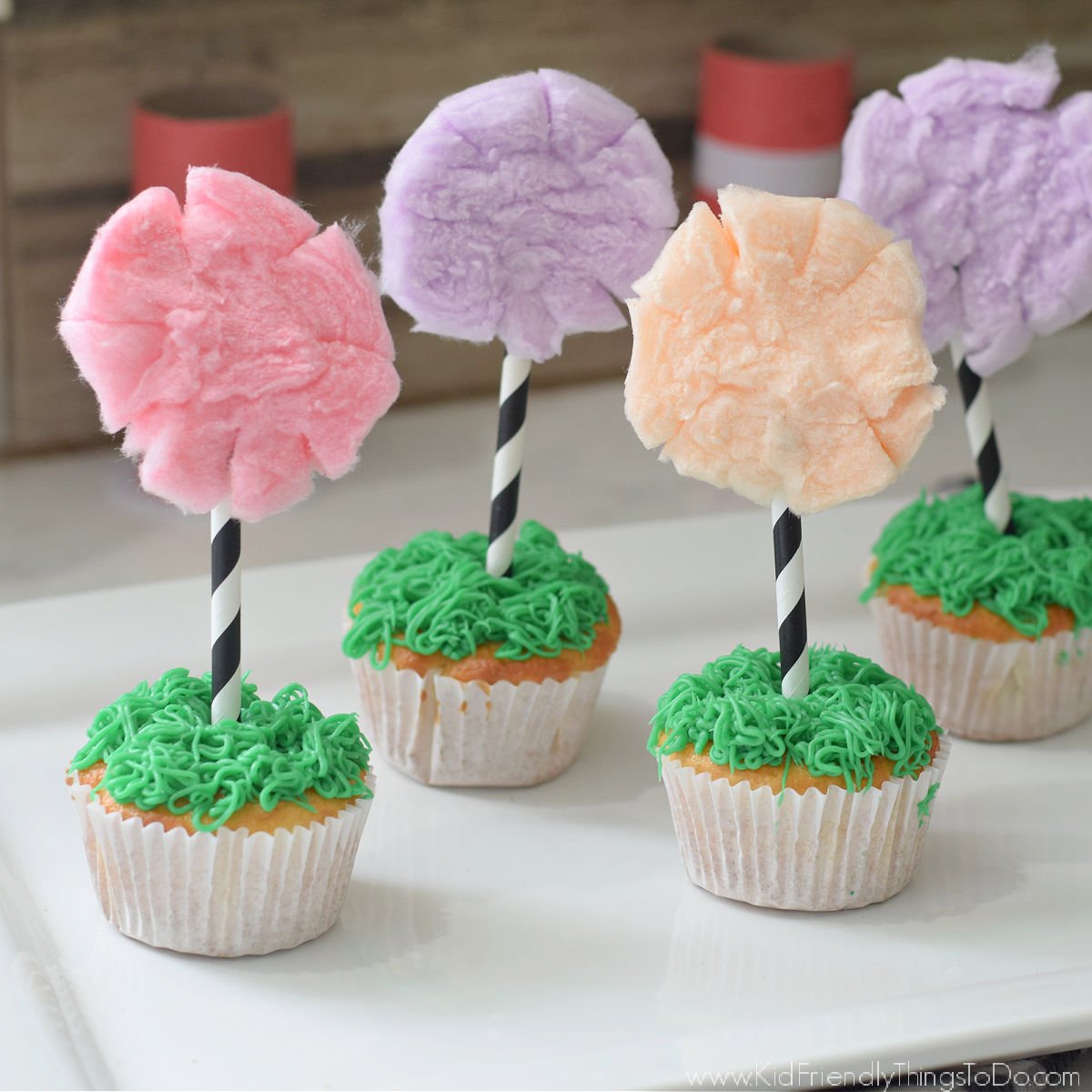 truffula tree cupcakes