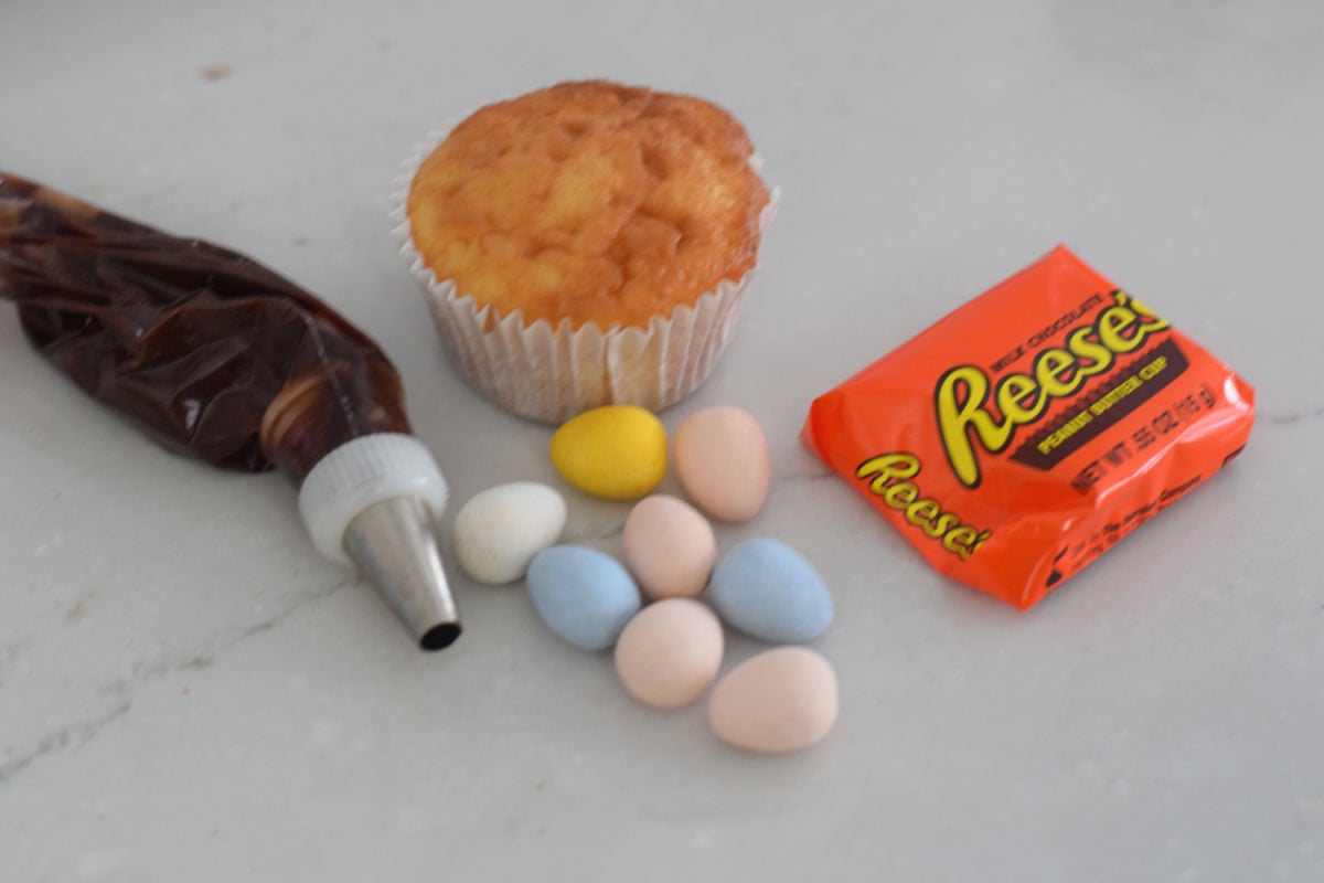 Easter birdnest cupcake ingredients 