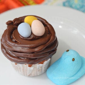 bird nest Easter cupcakes