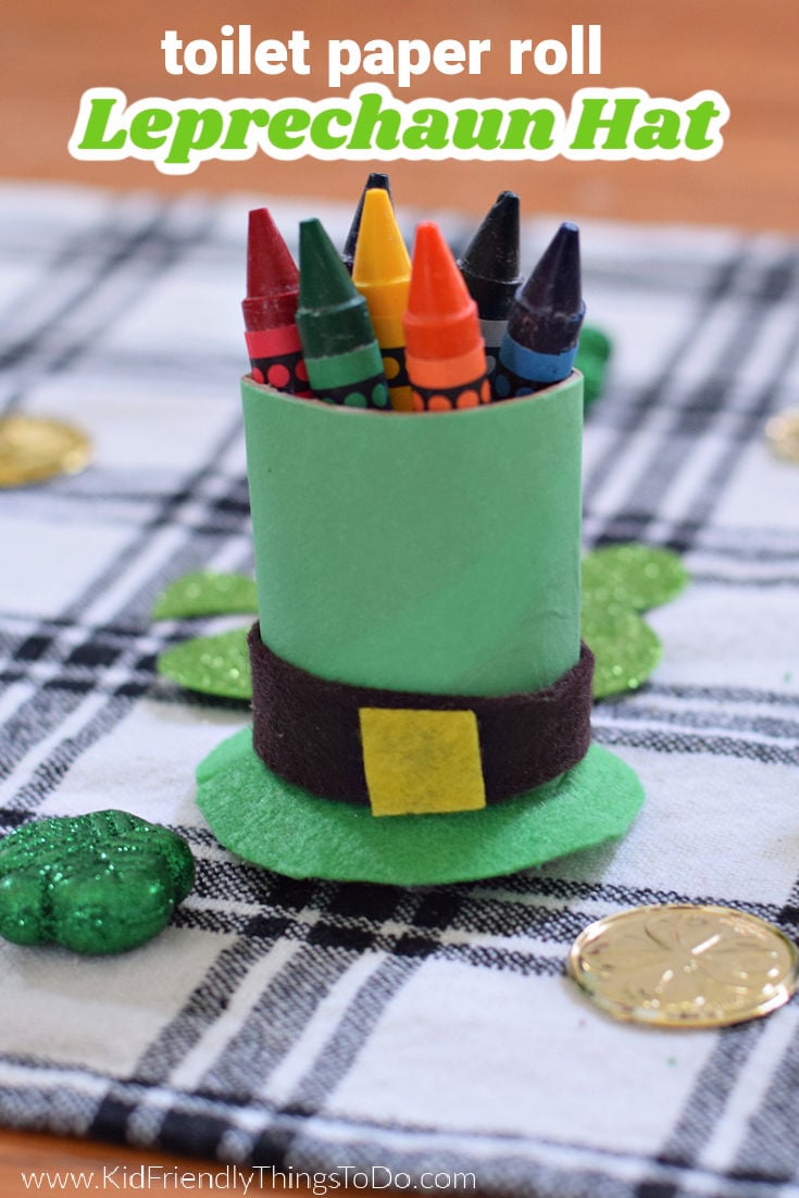 Simple St. Patrick's Day Leprechaun Hat Coloring Craft