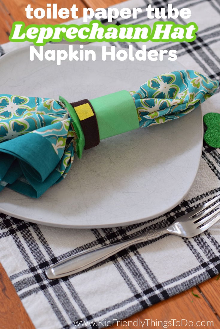 leprechaun hat toilet paper napkin ring craft