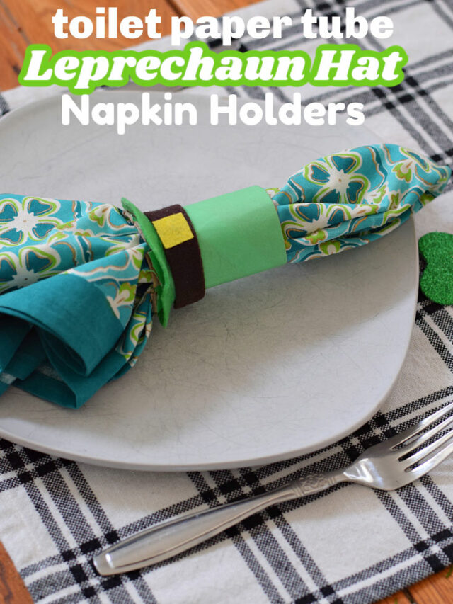 leprechaun hat toilet paper napkin ring craft