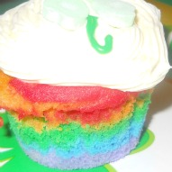 You are currently viewing A Rainbow Cupcake Recipe For St. Patrick’s Day (or A Rainbow Party)