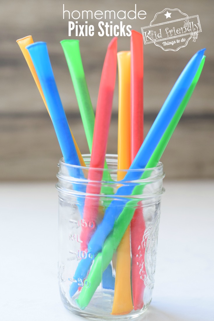 Homemade Pixie Sticks