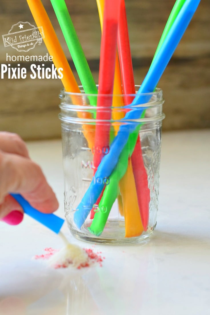 Homemade Pixie Sticks Activity