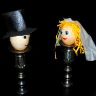bride and groom Easter egg