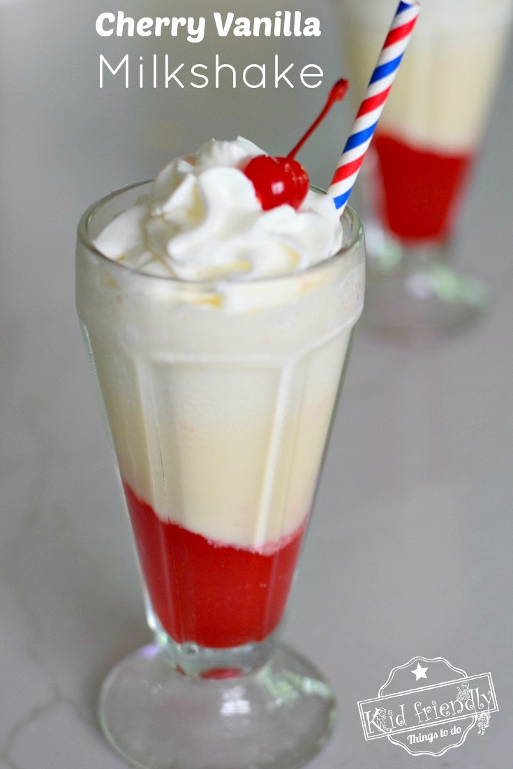 A Fun And Delicious Homemade Cherry Vanilla Milkshake Recipe