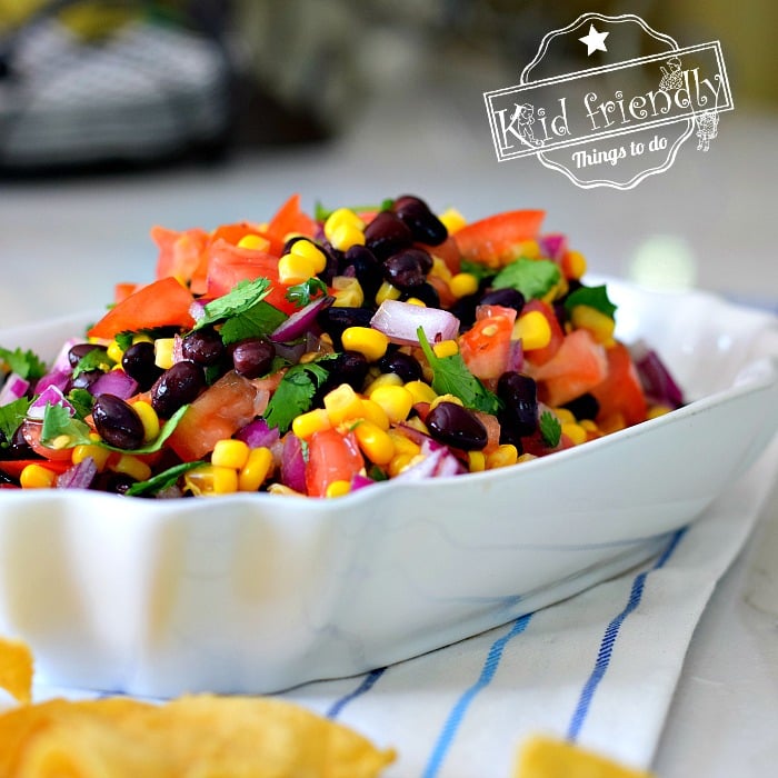 You are currently viewing Easy Corn and Black Bean Salsa Recipe | Kid Friendly Things To Do