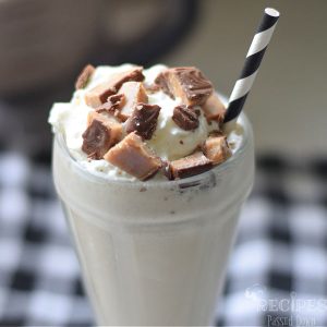 coffee milkshake with caramel