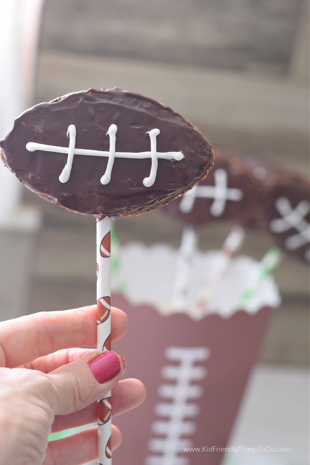 football shaped brownies 
