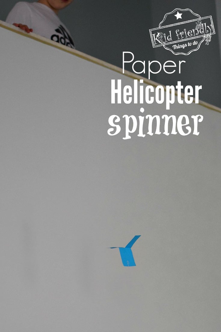 easy paper helicopter spinner
