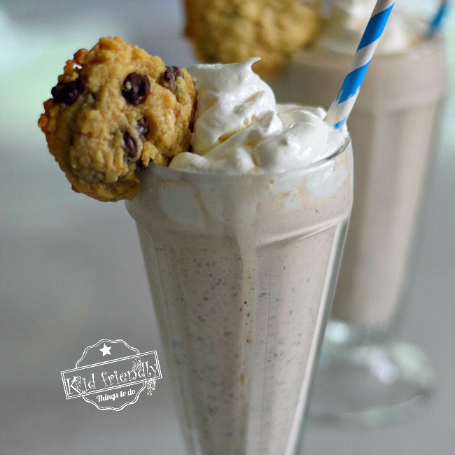 Vanilla Chocolate Chip  Cookie Milkshake Recipe