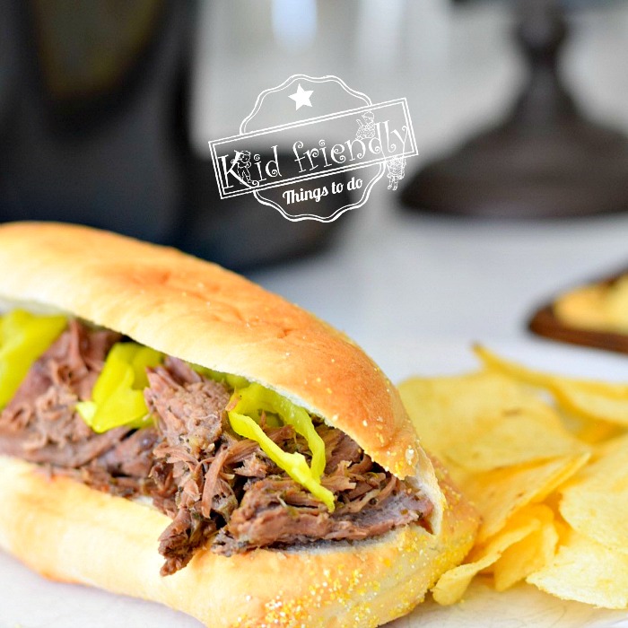 Mom’s Recipe for Slow Cooker Italian Beef Sandwiches  | Kid Friendly Things To Do