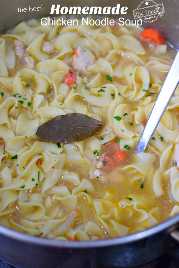 homemade chicken noodle soup recipe