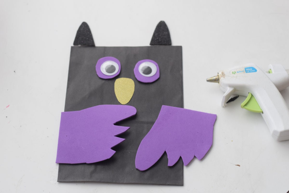 making owl gift bag 