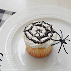 spiderweb cupcake