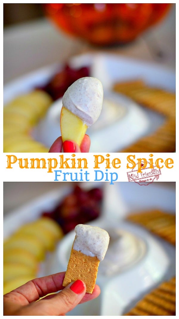 Pumpkin Pie Spice Fruit Dip Fall Dessert 