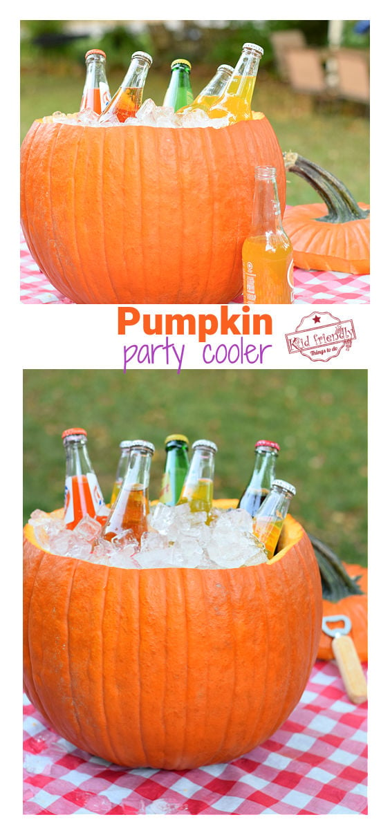 pumpkin cooler for parties 