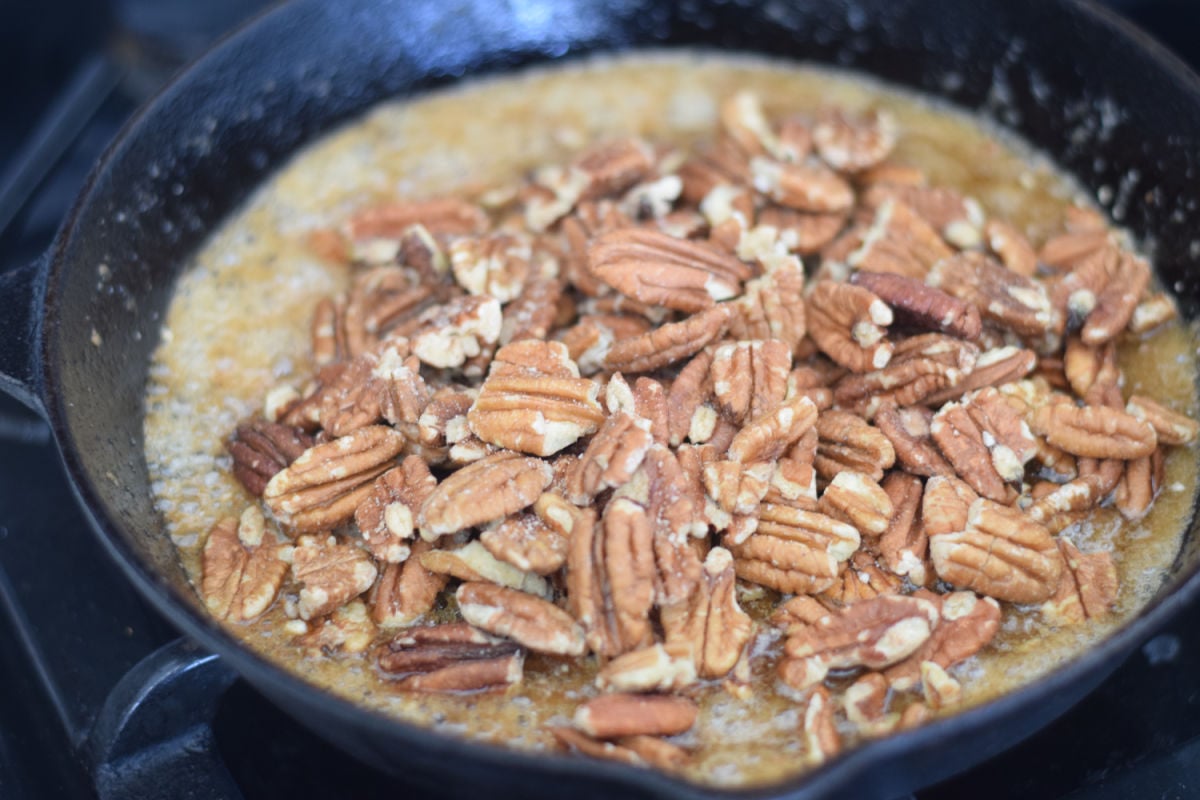 cooking candied pecans 