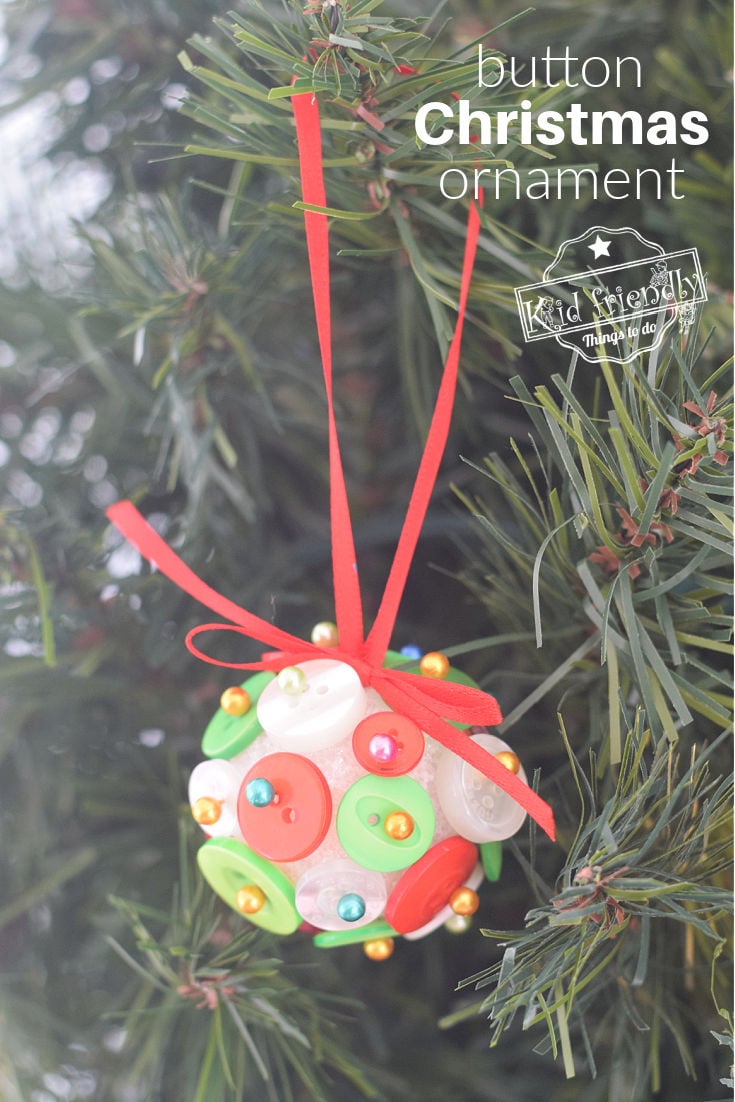 button Christmas ornaments 