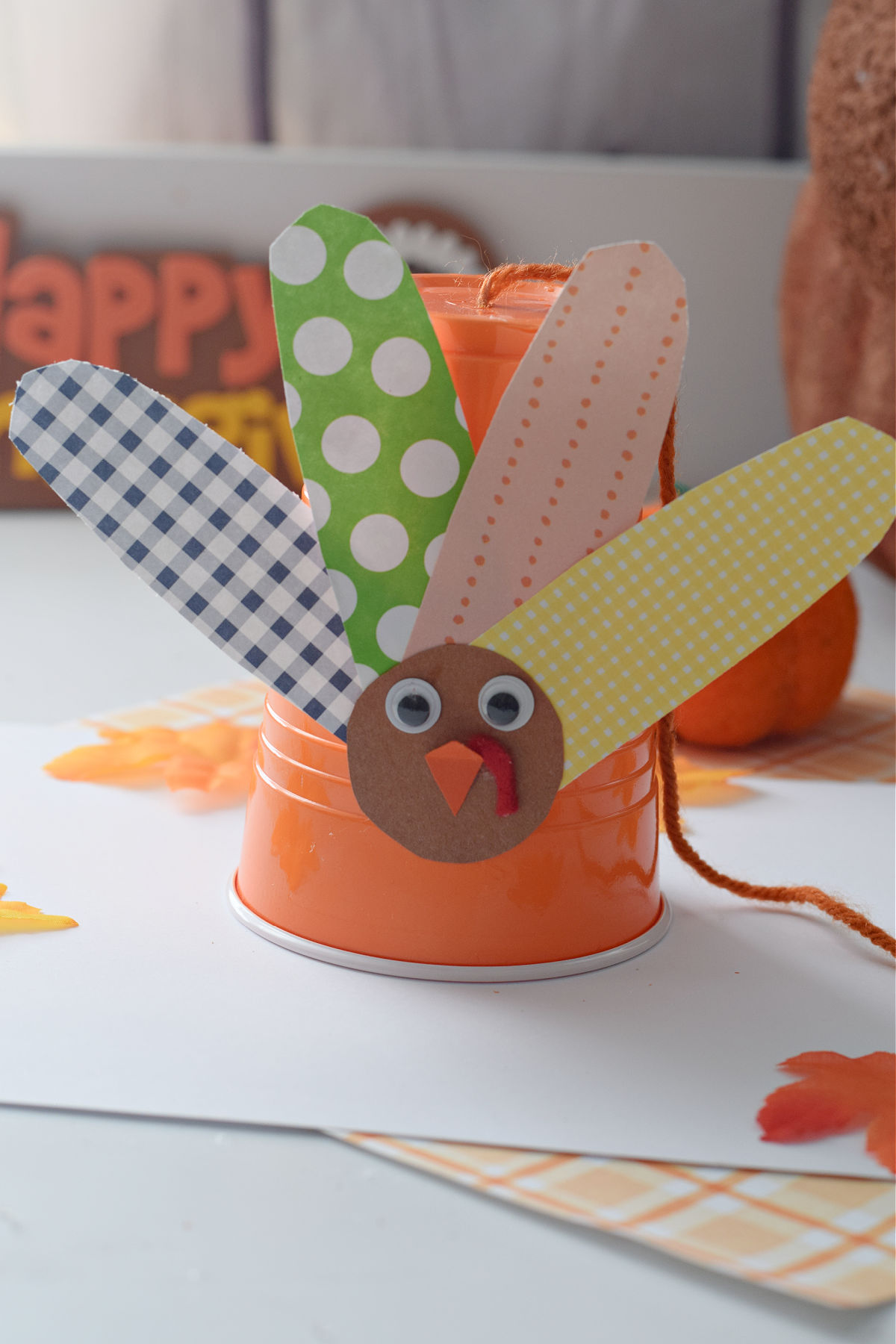 turkey gobbling craft for kids 