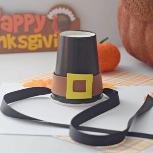 paper cup pilgrim hat craft