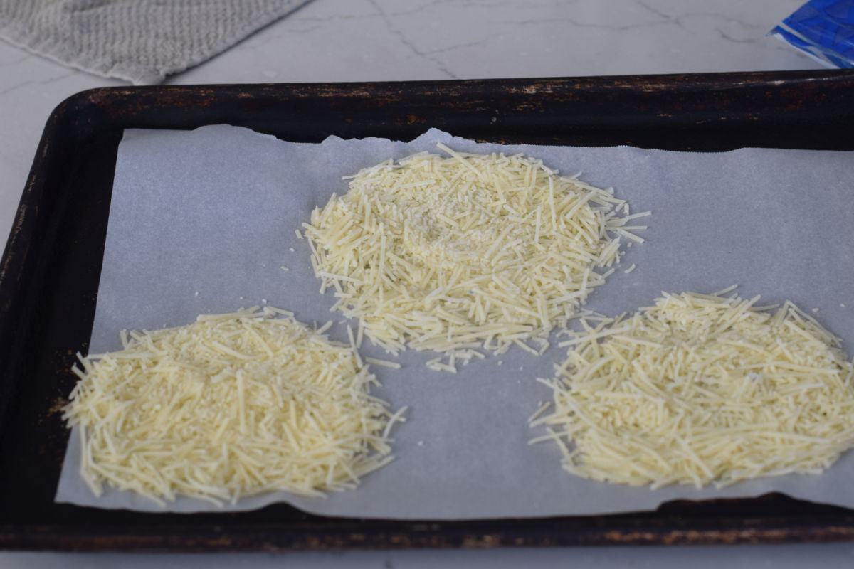 making Parmesan cheese bowls 