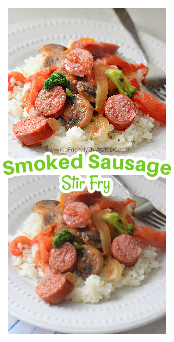 smoked sausage stir fry