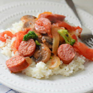 smoked sausage stir fry