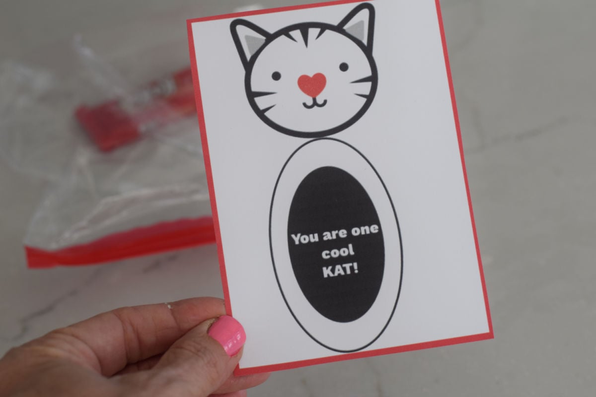 Kit Kat Valentine's Day card Printable 