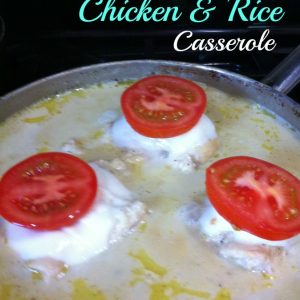 One Pot Meal, Chicken And Rice Skillet Casserole