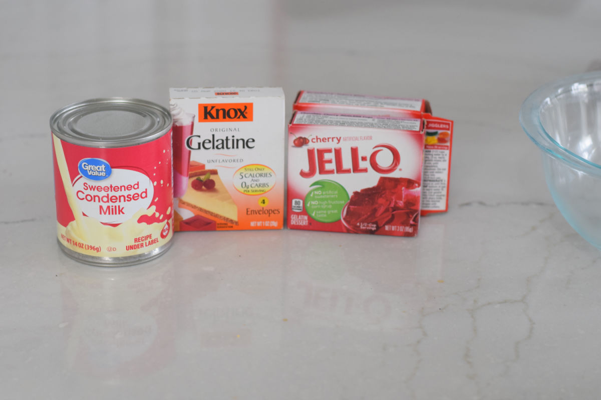 layered Jell-O ingredients 