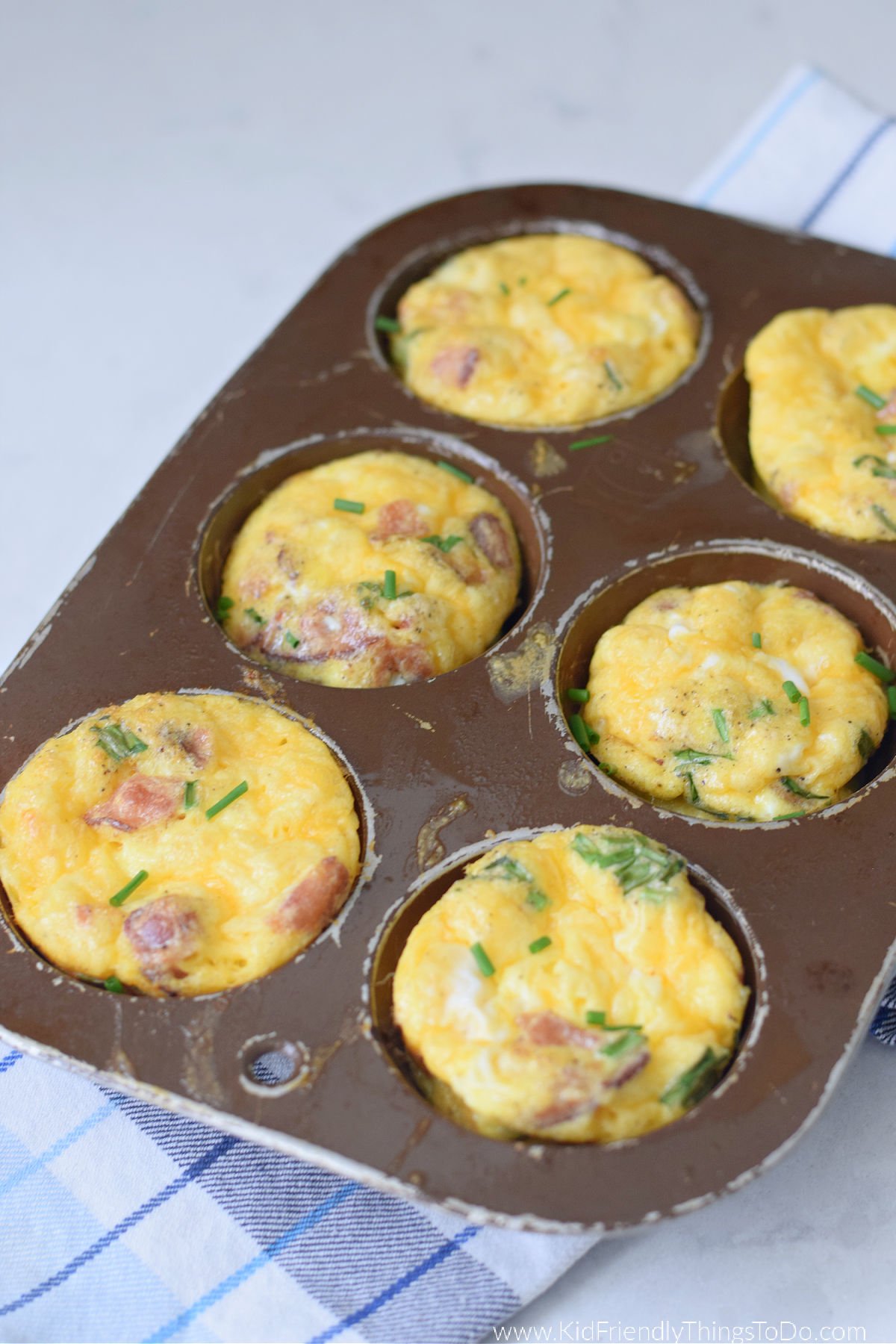 eggs in a muffin tin 