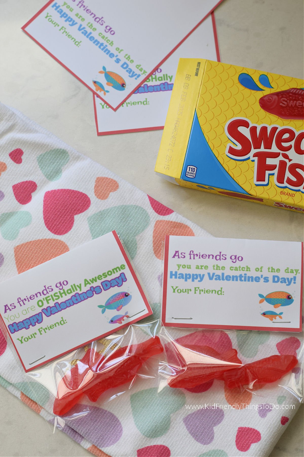 Swedish fish Valentine's Day cards 