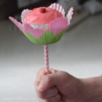 Flower shaped cupcake