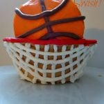 March Madness Basketball Cupcake!