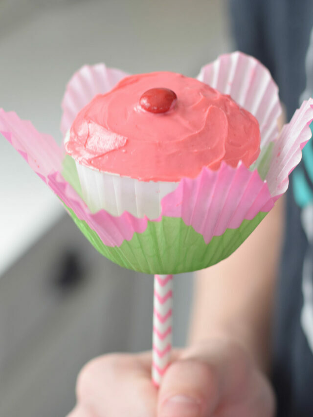 Making An Easy Flower Cupcake – Story