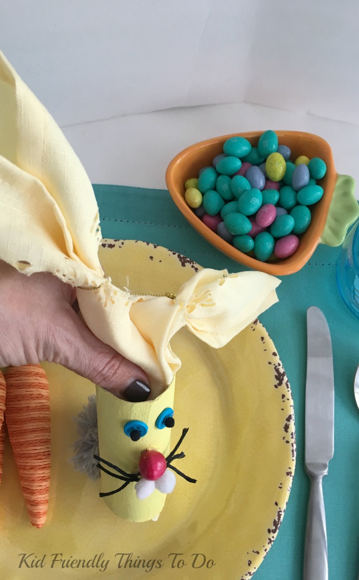 The cutest Easter Bunny Napkin Holder Craft ,ever! - KidFriendlyThingsToDo.com