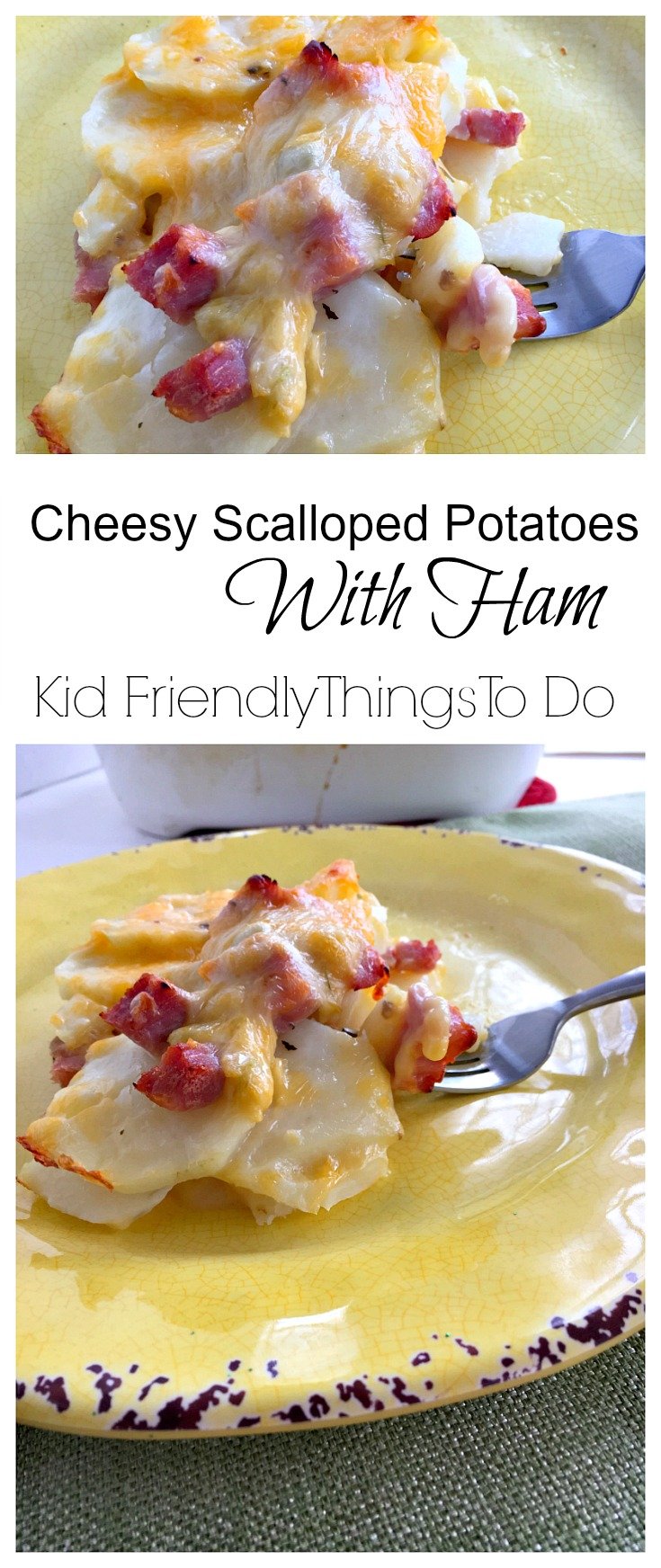 Delicious Cheesy Scalloped Potatoes And Ham