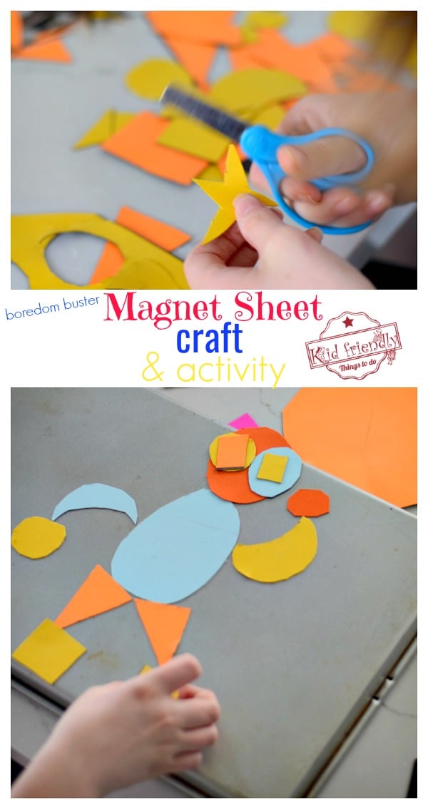 Magnet Sheet Craft Idea For Kids (Boredom Buster)