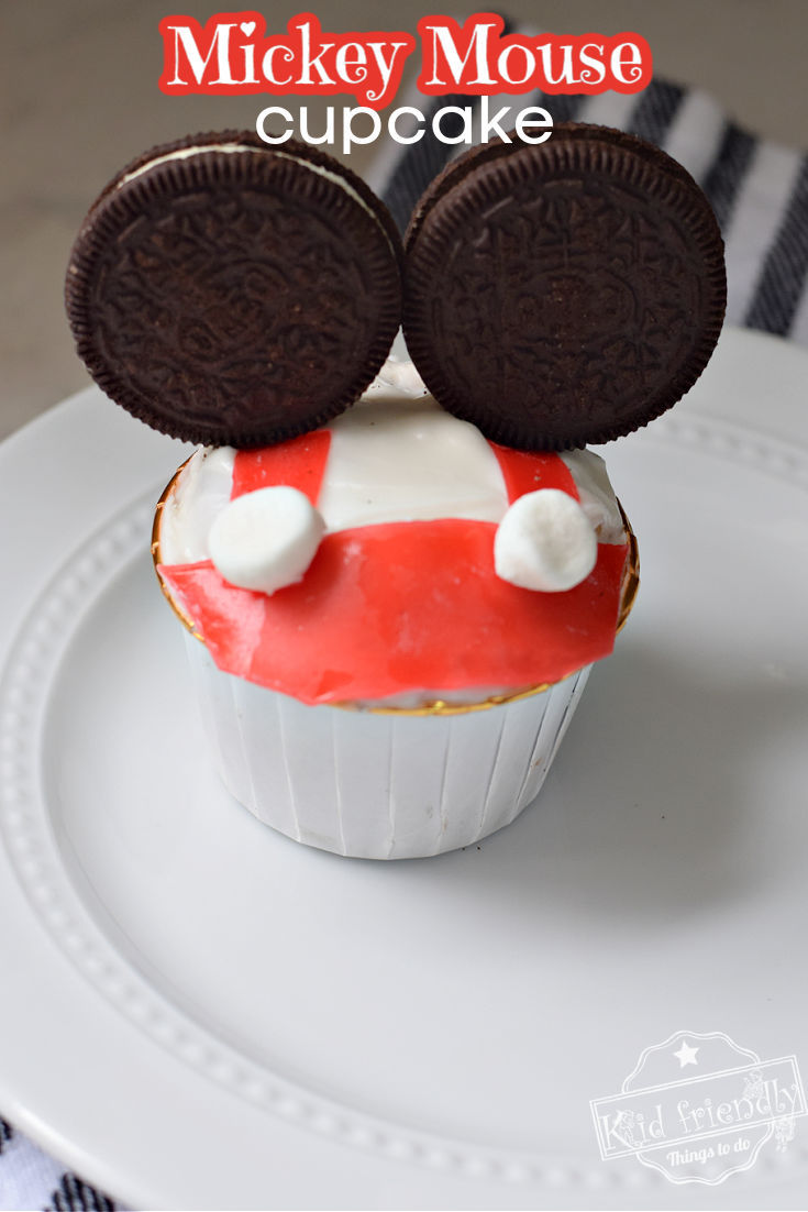 Easy Mickey Mouse Cupcakes 