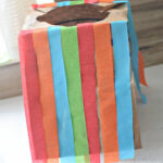 paper bag poncho craft