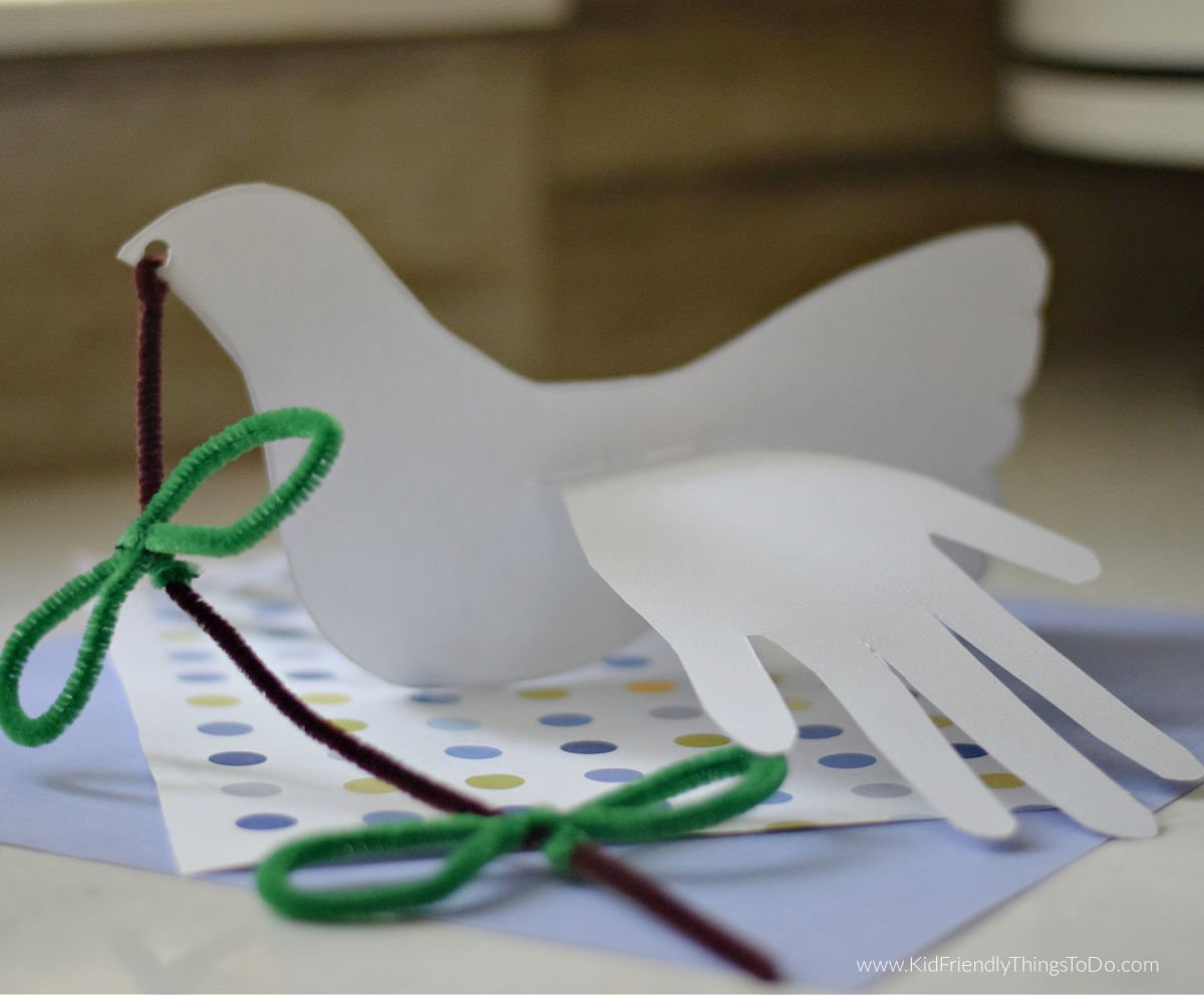handprint dove craft 
