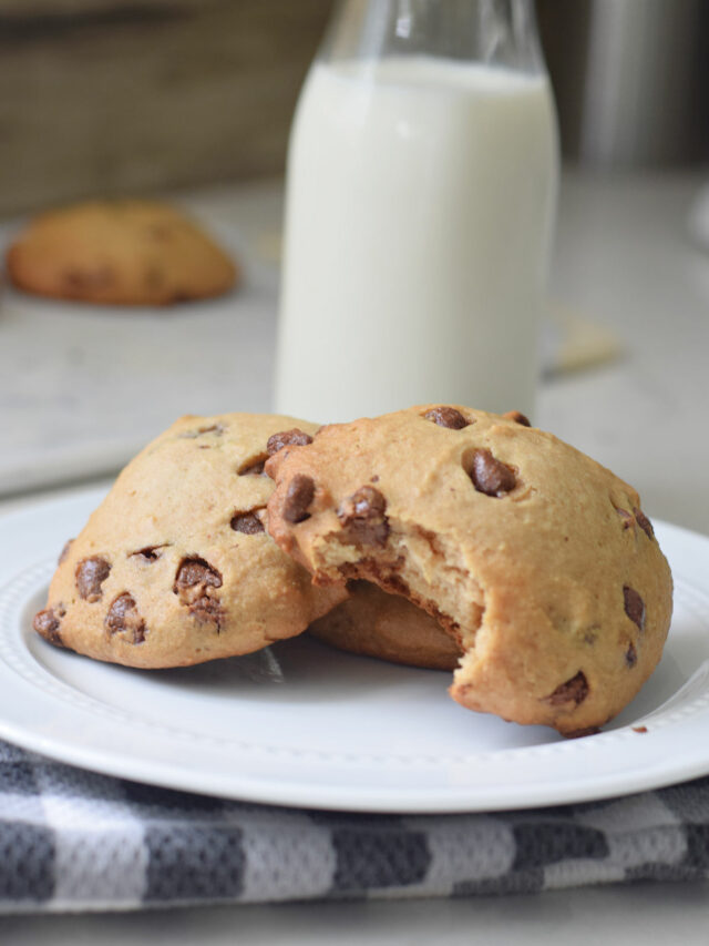 No Butter Chocolate Chip Muffin Top Cookies – Story