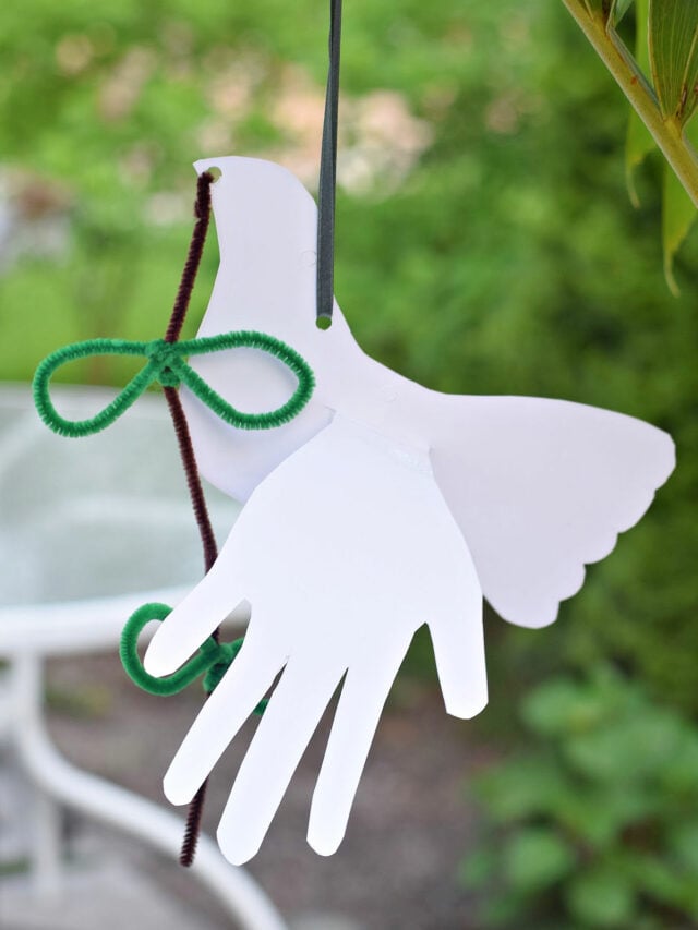 Dove Craft with Handprint Wings – Story