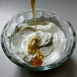 honey and plain yogurt