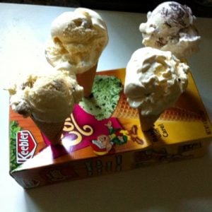 Use The Ice Cream Cone Box As An Ice Cream Cone 