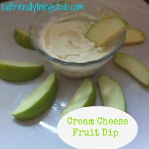 Simple Cream Cheese Fruit Dip