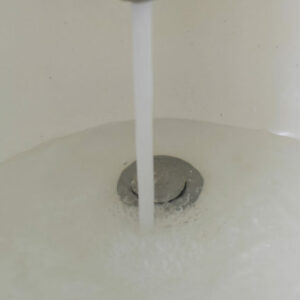 DIY drano running water in sink