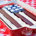 A Jello American Flag Dessert for a Fun Patriotic Treat - Simple to make and so much fun! Perfect for Memorial Day, Fourth of July, Labor Day and your summer picnics with family. www.kidfriendlythingstodo.com